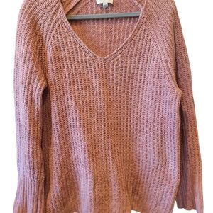 Lucky Brand Women's V-Neck Knit Sweater